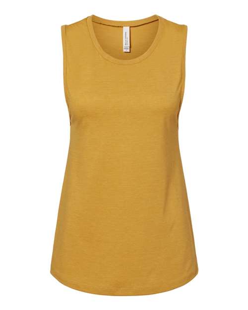 BELLA + CANVAS 6003 Women's Jersey Muscle Tank - Heather Mustard - front