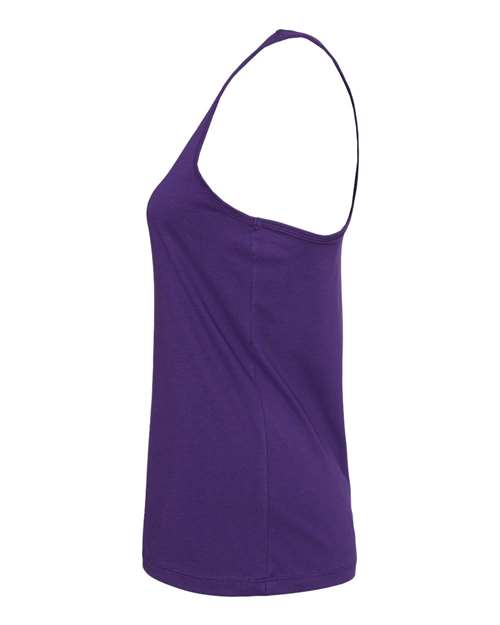 BELLA + CANVAS 6008 Women's Jersey Racerback Tank - Team Purple - side