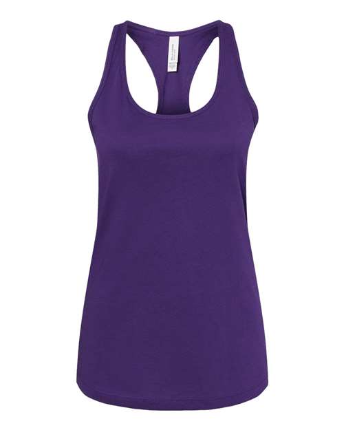 BELLA + CANVAS 6008 Women's Jersey Racerback Tank - Team Purple - front