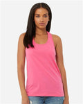 BELLA + CANVAS 6008 Women's Jersey Racerback Tank - Charity Pink - model front
