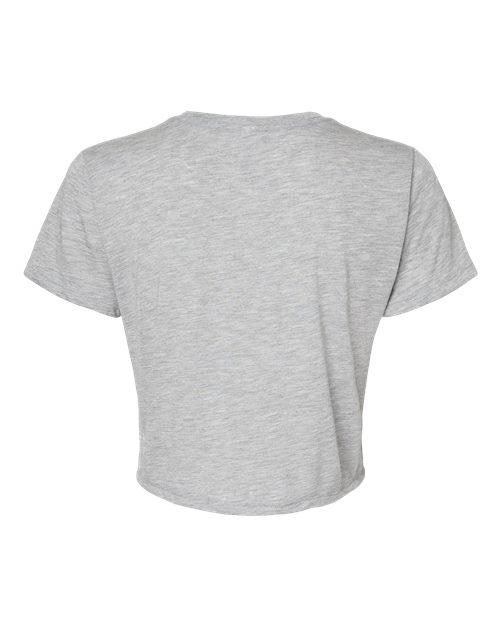BELLA + CANVAS 8882 Women’s Flowy Crop Tee - Athletic Heather - back