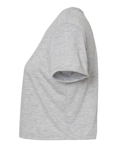 BELLA + CANVAS 8882 Women’s Flowy Crop Tee - Athletic Heather - side