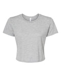 BELLA + CANVAS 8882 Women’s Flowy Crop Tee - Athletic Heather - front