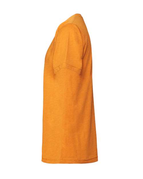 Bella+Canvas 3001CVC Unisex Heather CVC Short Sleeve Tee - Heather Marmalade - side