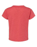 BELLA + CANVAS 3413T Toddler Triblend Tee - Red Triblend - back