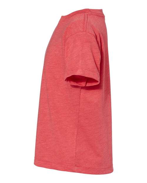 BELLA + CANVAS 3413T Toddler Triblend Tee - Red Triblend - side