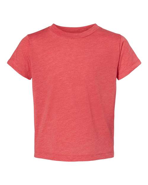 BELLA + CANVAS 3413T Toddler Triblend Tee - Red Triblend - front