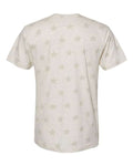 Code Five 3929 Unisex Star Print Tee - Natural Heather Star - back