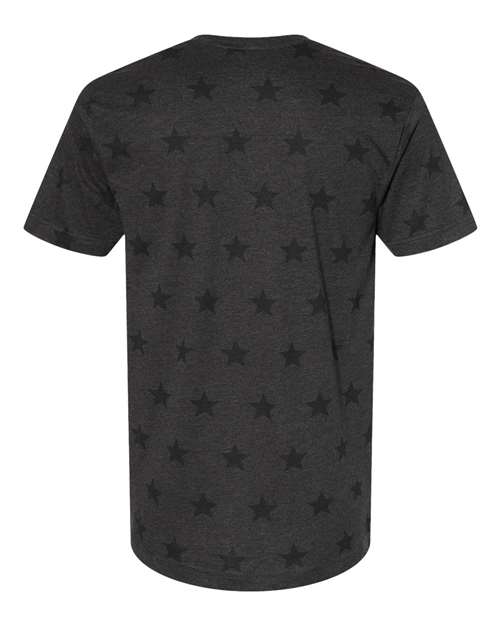 Code Five 3929 Unisex Star Print Tee - Smoke Star - back
