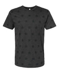Code Five 3929 Unisex Star Print Tee - Smoke Star - front