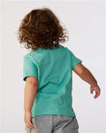 Rabbit Skins 3321 Toddler Fine Jersey Tee - Saltwater - model back