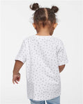 Rabbit Skins 3321 Toddler Fine Jersey Tee - White Spot - model back