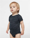 Rabbit Skins 4424 Infant Fine Jersey Bodysuit - Storm Camo - model front