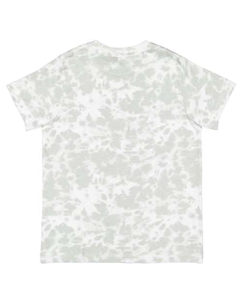 LAT 6101 Youth Fine Jersey Tee - Haze Tie Dye - back