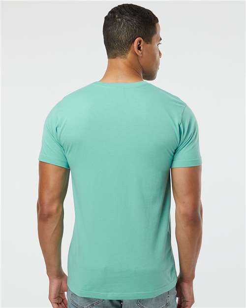 LAT 6901 Unisex Fine Jersey Tee - Saltwater - model back
