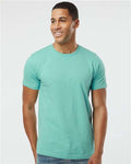 LAT 6901 Unisex Fine Jersey Tee - Saltwater - model front