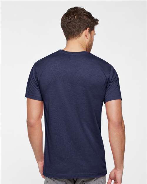 LAT 6901 Unisex Fine Jersey Tee - Vintage True Navy - model back