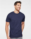 LAT 6901 Unisex Fine Jersey Tee - Vintage True Navy - model front