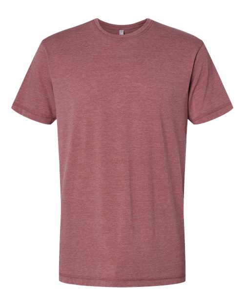 LAT 6902 Unisex Vintage Wash Tee - Washed Rouge - front