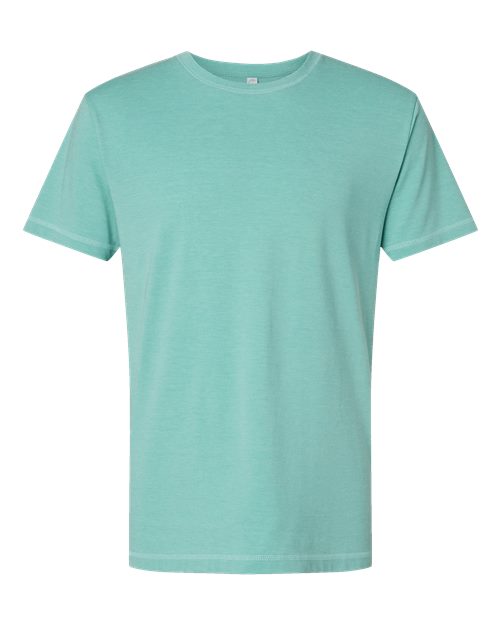 LAT 6902 Unisex Vintage Wash Tee - Washed Saltwater - front