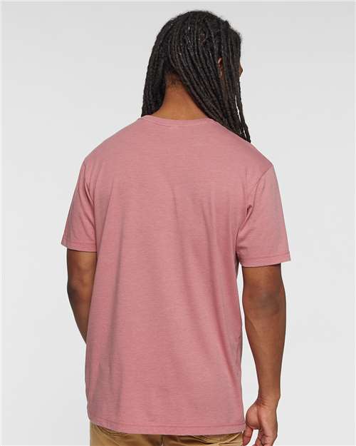 LAT 6902 Unisex Vintage Wash Tee - Washed Mauvelous - model back