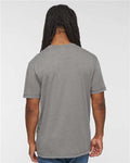 LAT 6902 Unisex Vintage Wash Tee - Washed Grey - model back