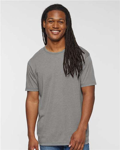 LAT 6902 Unisex Vintage Wash Tee - Washed Grey - model front