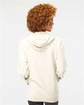 Independent Trading Co. SS1000 Unisex Icon Lightweight Loopback Terry Hooded Sweatshirt - Bone - model back