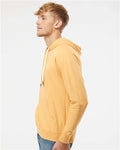Independent Trading Co. SS1000 Unisex Icon Lightweight Loopback Terry Hooded Sweatshirt - Harvest Gold - model side