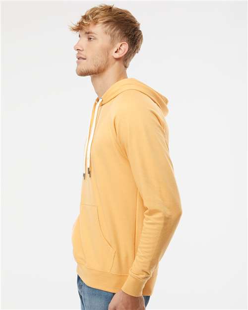 Independent Trading Co. SS1000 Unisex Icon Lightweight Loopback Terry Hooded Sweatshirt - Harvest Gold - model side