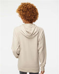 Independent Trading Co. SS1000 Unisex Icon Lightweight Loopback Terry Hooded Sweatshirt - Sand - model back