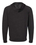 Independent Trading Co. SS1000Z Unisex Icon Lightweight Loopback Terry Full-Zip Hooded Sweatshirt - Charcoal Heather - back