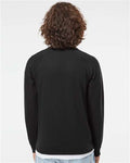 Independent Trading Co. SS1000C Unisex Icon Lightweight Loopback Terry Crewneck Sweatshirt - Black - model back