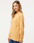 Independent Trading Co. SS1000C Unisex Icon Lightweight Loopback Terry Crewneck Sweatshirt - Harvest Gold - model side