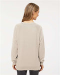 Independent Trading Co. SS1000C Unisex Icon Lightweight Loopback Terry Crewneck Sweatshirt - Sand - model back