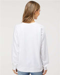 Independent Trading Co. SS1000C Unisex Icon Lightweight Loopback Terry Crewneck Sweatshirt - White - model back
