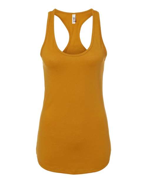 Next Level 1533 Women's Ideal Racerback Tank - Antique Gold - front