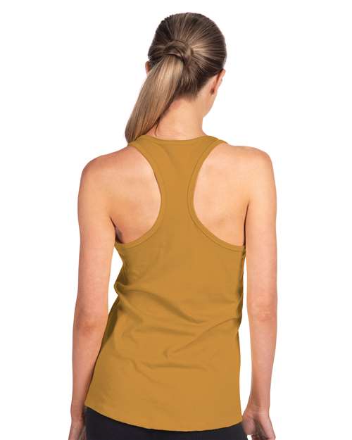 Next Level 1533 Women's Ideal Racerback Tank - Antique Gold - model back