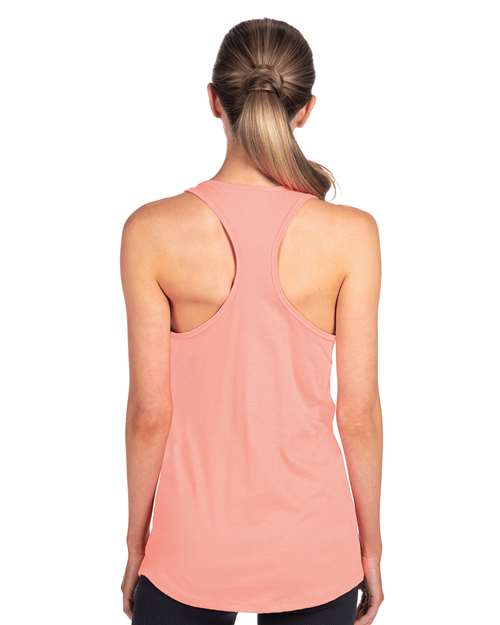 Next Level 1533 Women's Ideal Racerback Tank - Desert Pink - model back
