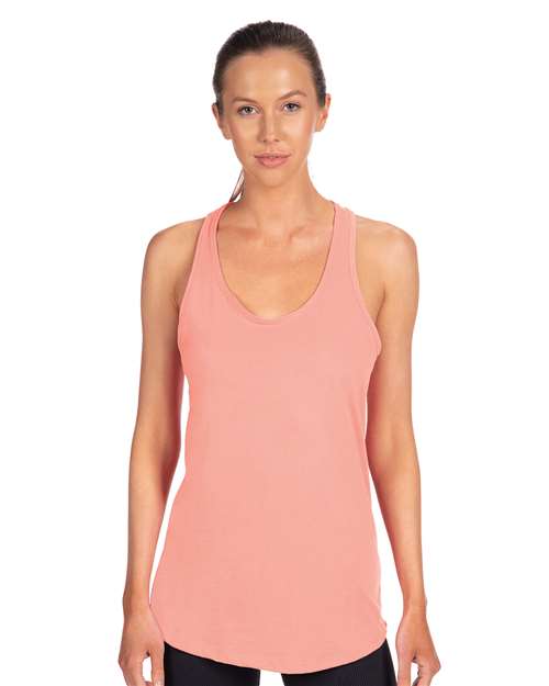 Next Level 1533 Women's Ideal Racerback Tank - Desert Pink - model front