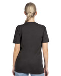 Next Level 3600 Unisex Cotton T-Shirt - Graphite Black - model back