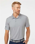 Adidas A498 Men's Ultimate365 Diamond Dot Print Polo - Grey Three/ Team Royal/ Navy - model front