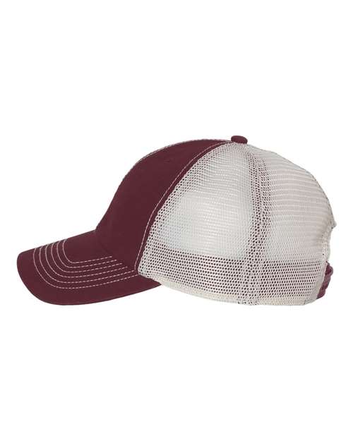 47 Brand 4710 Trawler Cap - Dark Maroon/ Stone - side