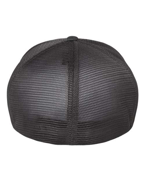 Flexfit 5511UP Unipanel Trucker Cap - Melange Dark Grey - back