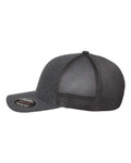 Flexfit 5511UP Unipanel Trucker Cap - Melange Dark Grey - side