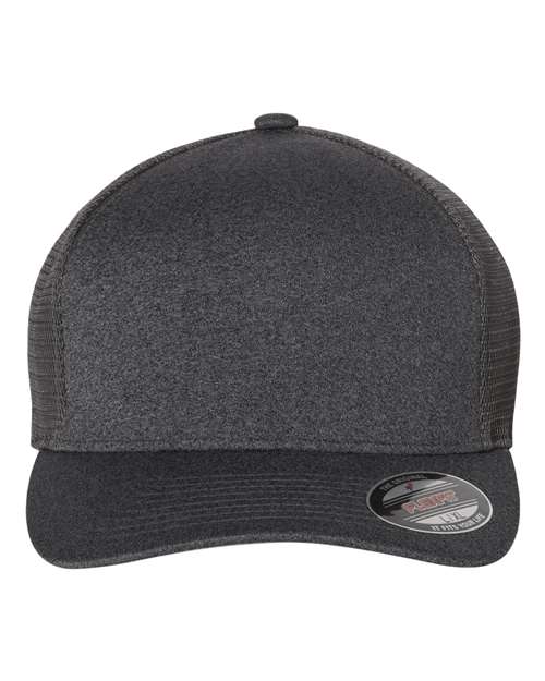 Flexfit 5511UP Unipanel Trucker Cap - Melange Dark Grey - front