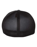 Flexfit 5511UP Unipanel Trucker Cap - Melange Dark Grey/ Black - back