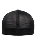 Flexfit 5511UP Unipanel Trucker Cap - Melange Heather/ Black - back