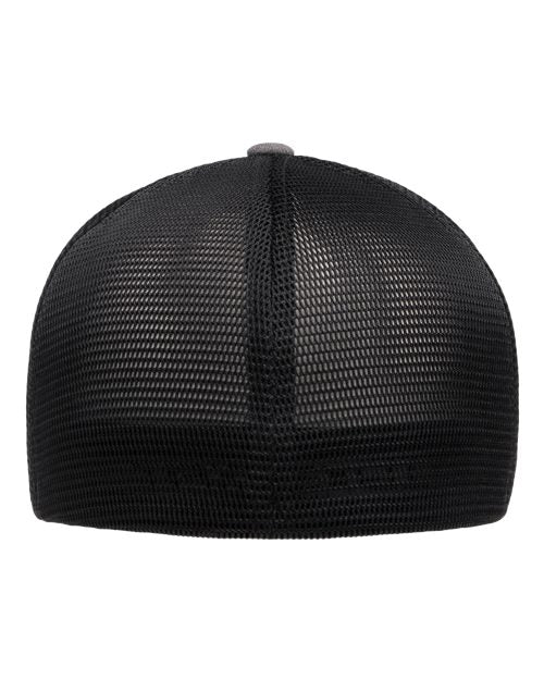 Flexfit 5511UP Unipanel Trucker Cap - Melange Heather/ Black - back
