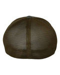 Flexfit 5511UP Unipanel Trucker Cap - Melange Olive - back